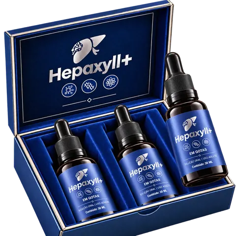 Hepaxyll+: detalhe do frasco