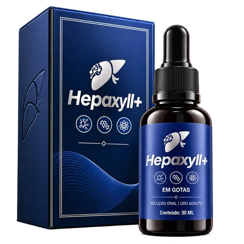 Hepaxyll+: estojo e frasco