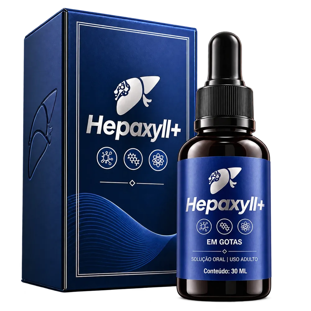 Hepaxyll+: estojo e frasco